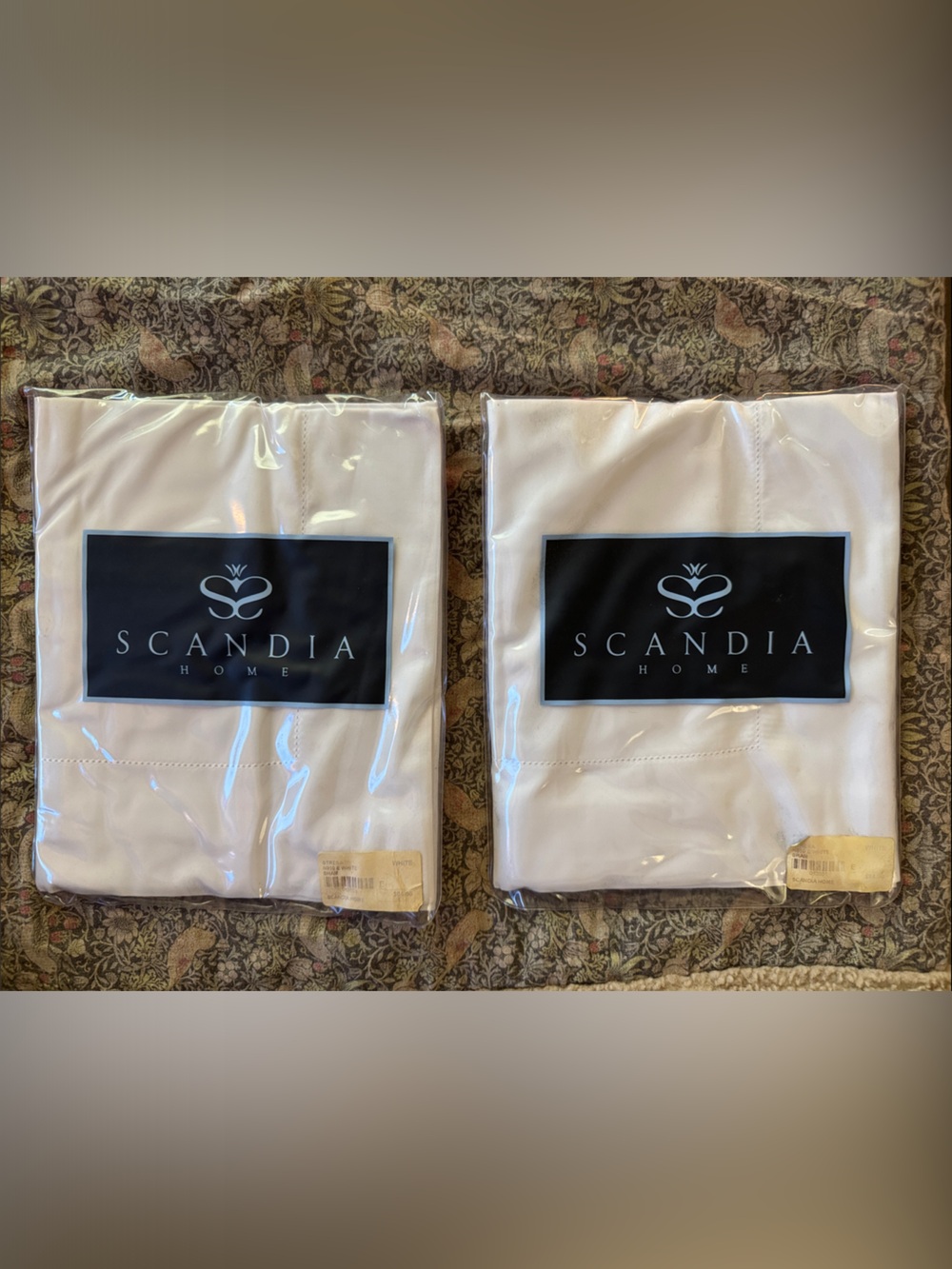 Scandia Stresa Sham Euro White - Set of Two